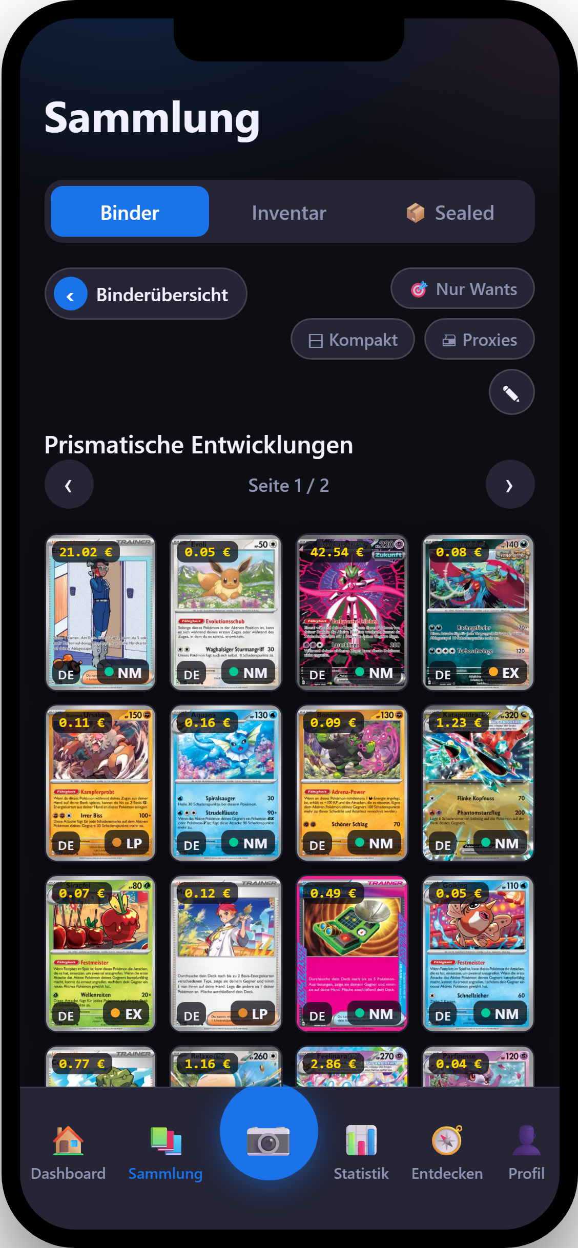 Binder Prismatische Entwicklungen